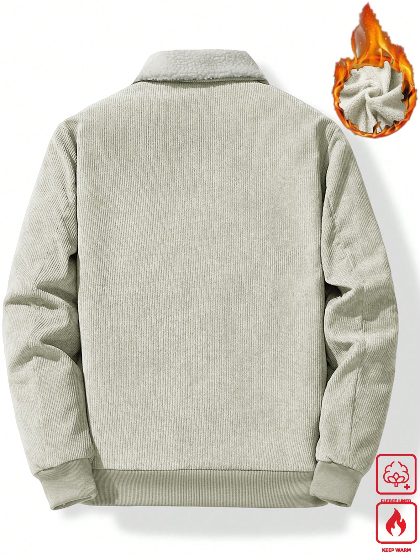 Men Warm Corduroy Winter Jacket