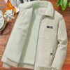 Manfinity Homme Loose Fit Mens Corduroy Thick Padded Jacket main 2