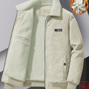 Men Warm Corduroy Winter Jacket