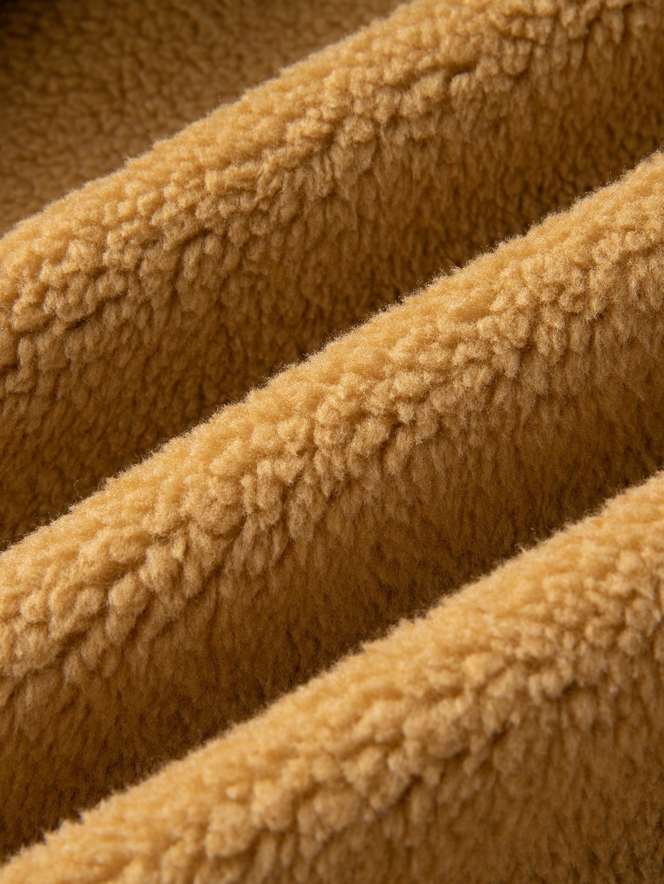 Men Khaki Winter Zip Up Fleece Jacket