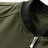 Manfinity Homme Mens Contrast Color Long Sleeve Zip Up Casual Baseball Jacket Autumn main 2