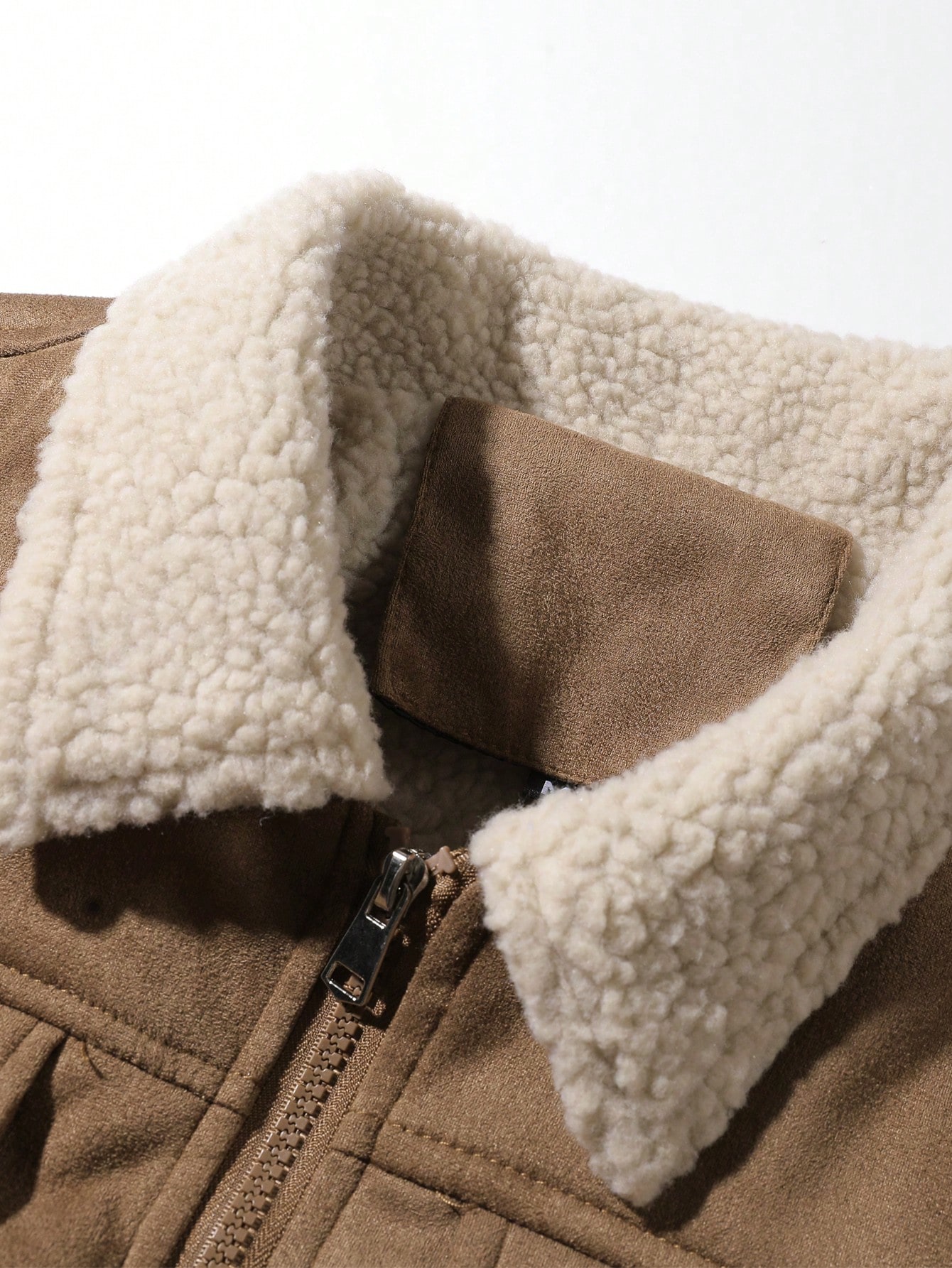 Men Faux Shearling Lined Winter Jacket Men Faux Shearling Lined Winter Jacket