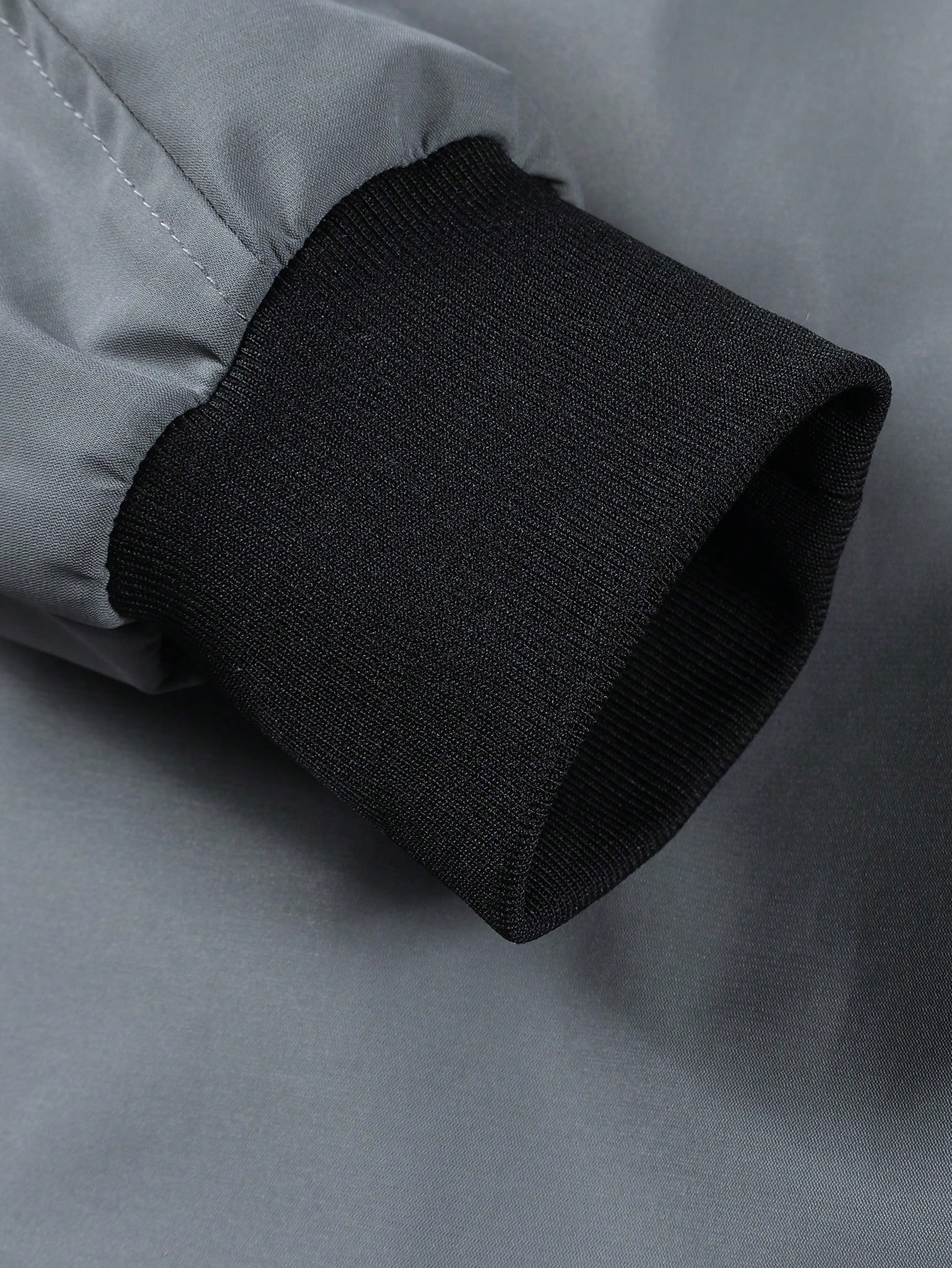 Men Zipper Long Sleeve Pocket Bomber Jacket