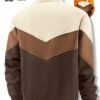 Manfinity Homme Mens Zip Up Collar Casual Loose Fit Thermal Lined Baseball Jacket Autumn Winter main 1