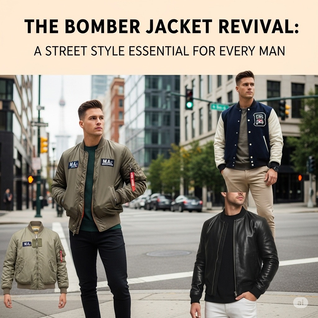 The Bomber Jacket Revival: A Street Style Essential for Every Man