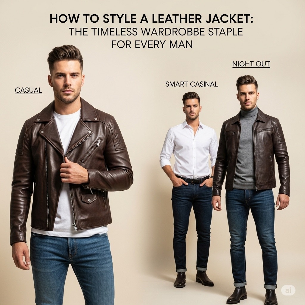 How to Style a Leather Jacket: The Timeless Wardrobe Staple for Every Man
