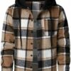 Manfinity Homme 1pc Mens Solid Color Patchwork Front Buttoned Long Sleeve Pocket Minimalist Hooded Jacket main 0