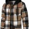 Men Graphic Fashion Button Up Winter Men Jacket