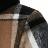Manfinity Homme 1pc Mens Solid Color Patchwork Front Buttoned Long Sleeve Pocket Minimalist Hooded Jacket main 3