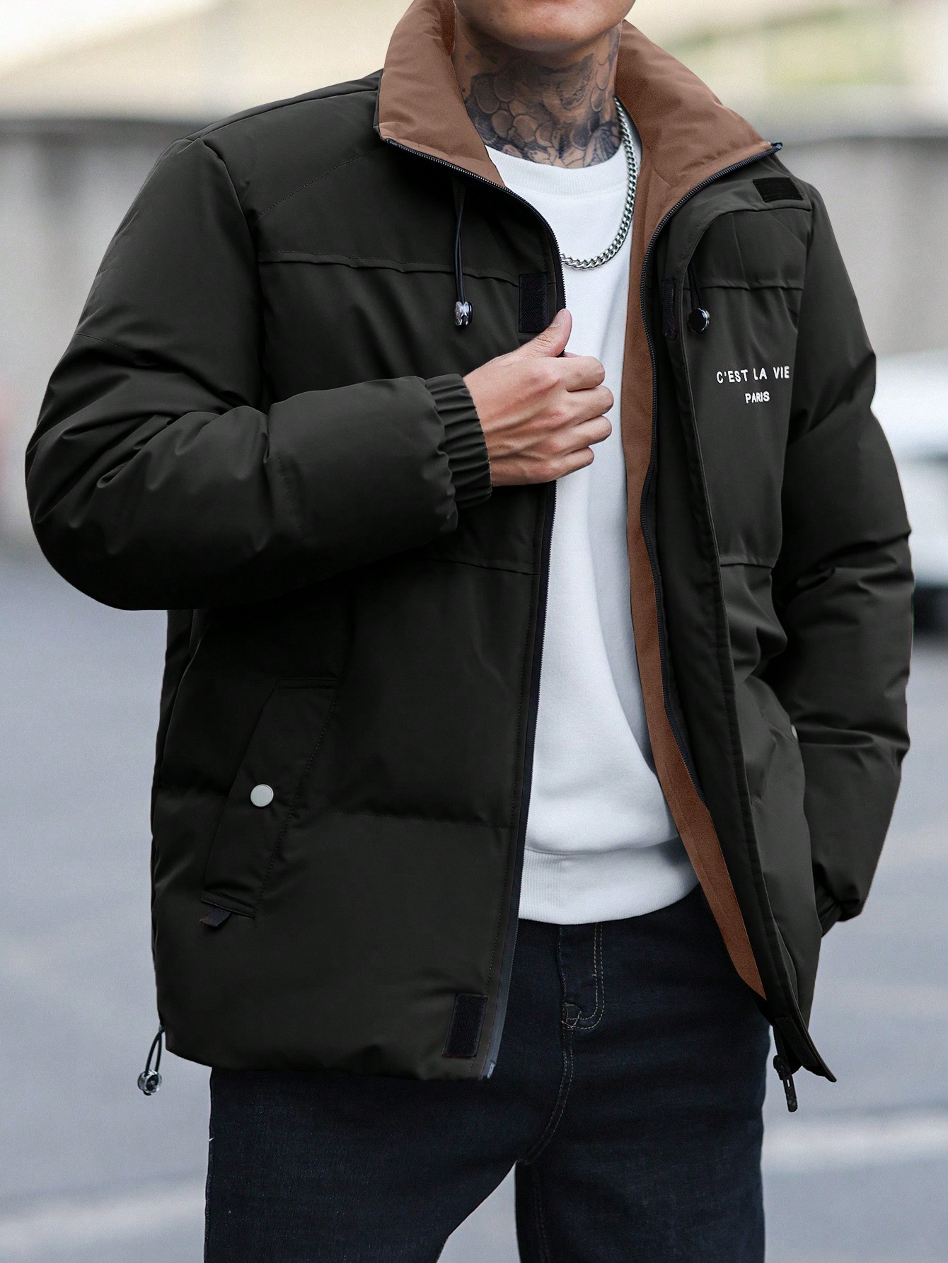 Casual Minimal Fashion Winter Jacket For Men