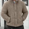 Manfinity Homme Loose Fit Mens Padded Coat With Slant Pockets main 5