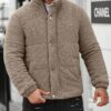 Manfinity Homme Loose Fit Mens Padded Coat With Slant Pockets main 7