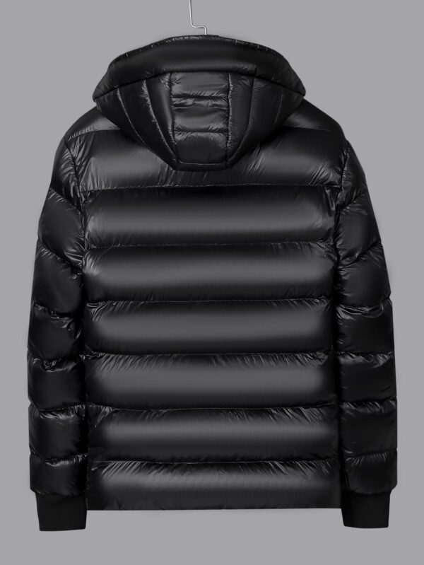 Men Zip Hoodie Padded Coat Plain Going Out Casual Warm Winter Jacket