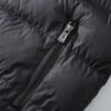 Manfinity Homme Mens Casual Hooded Padded Coat With Fur Collar Going Out Casual Quilted Winter Coat For Friends Husband Boyfriend Gifts main 3