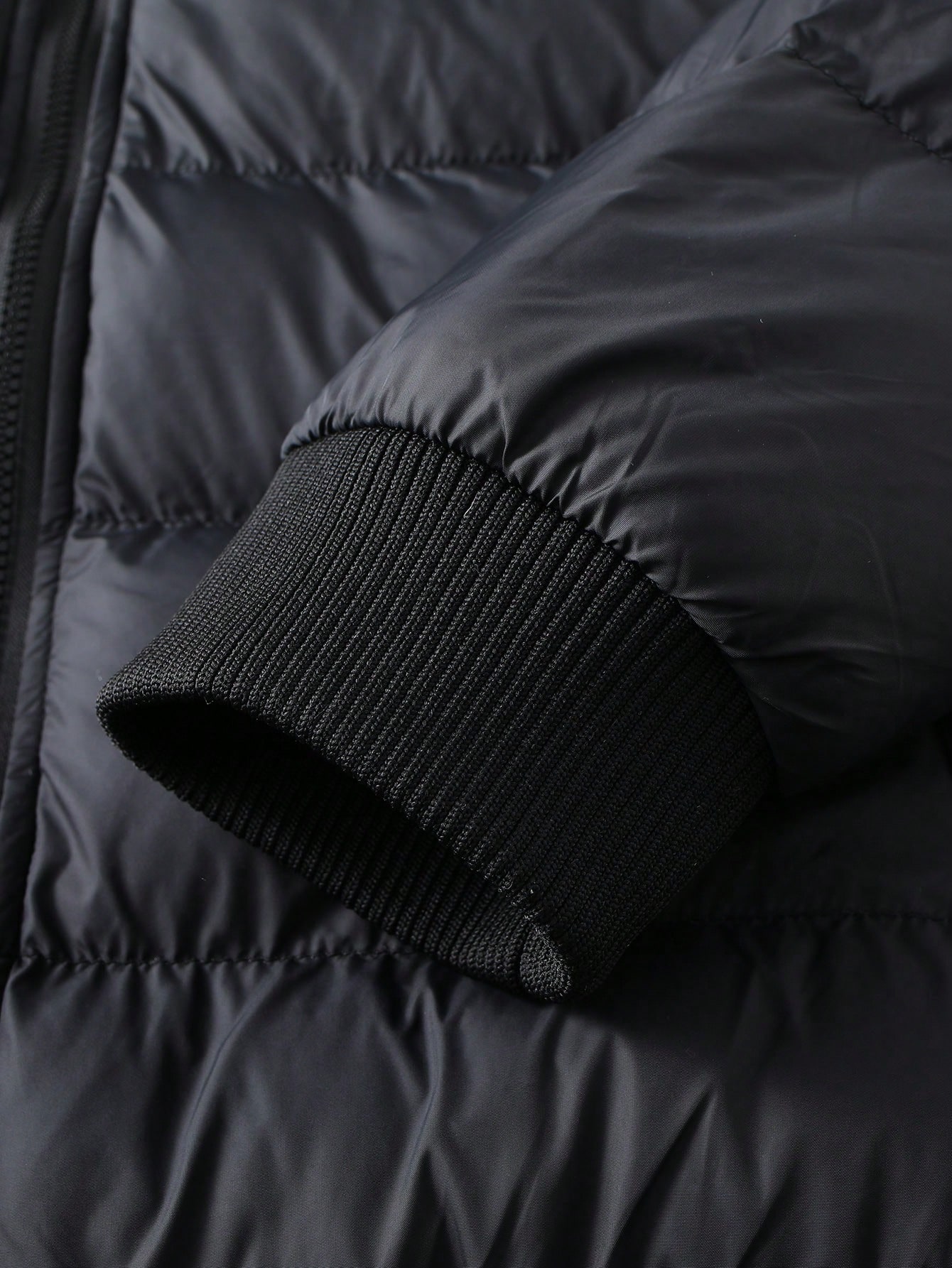 Men Black Colorblock Puffer Coat Winter Jacket Men Black Colorblock Puffer Coat Winter Jacket