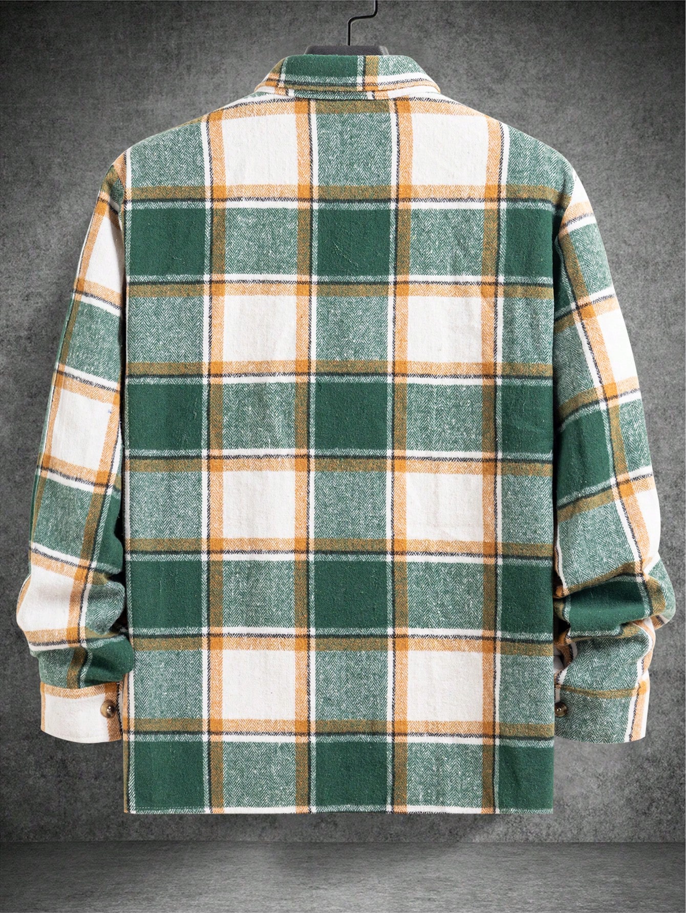 Men Multicolor Plaid Cotton Tweed Shacket Men Multicolor Plaid Cotton Tweed Shacket