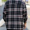 Manfinity Homme Mens Plaid Printed Button Up Long Sleeve Casual Work Shacket For Friends Husband Boyfriend Gifts main 4