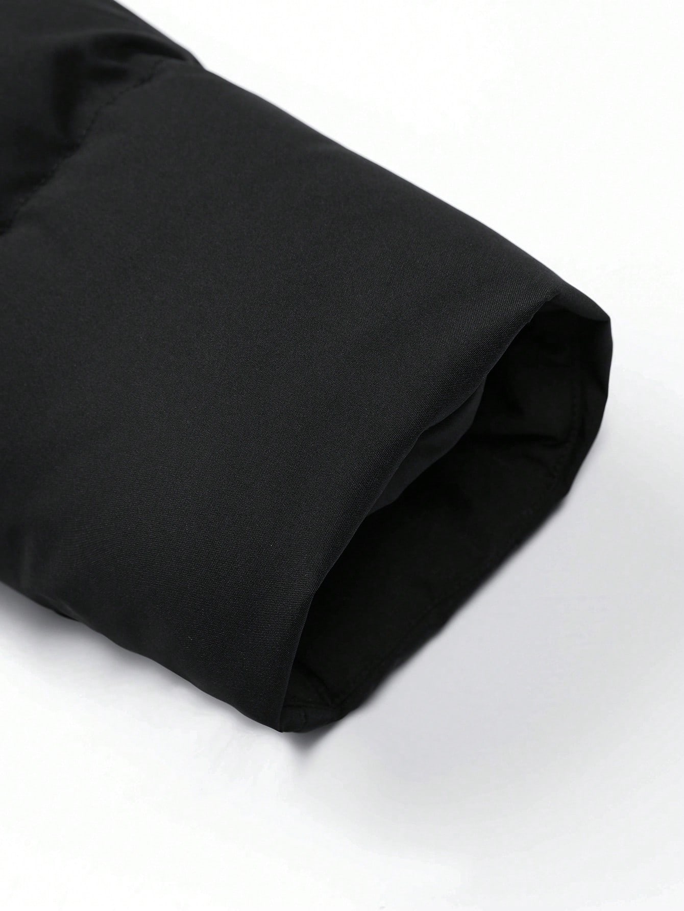 Men Black Hooded Puffer Winter Coats Jacket