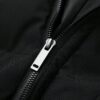 Manfinity Homme Mens Solid Color Simple Daily Hooded Long Sleeve Padded Coat Fall Winter Solid Color Warm Winter Coat Black Going Out Casual Coat For Friends Husband Boyfriend Gifts main 7