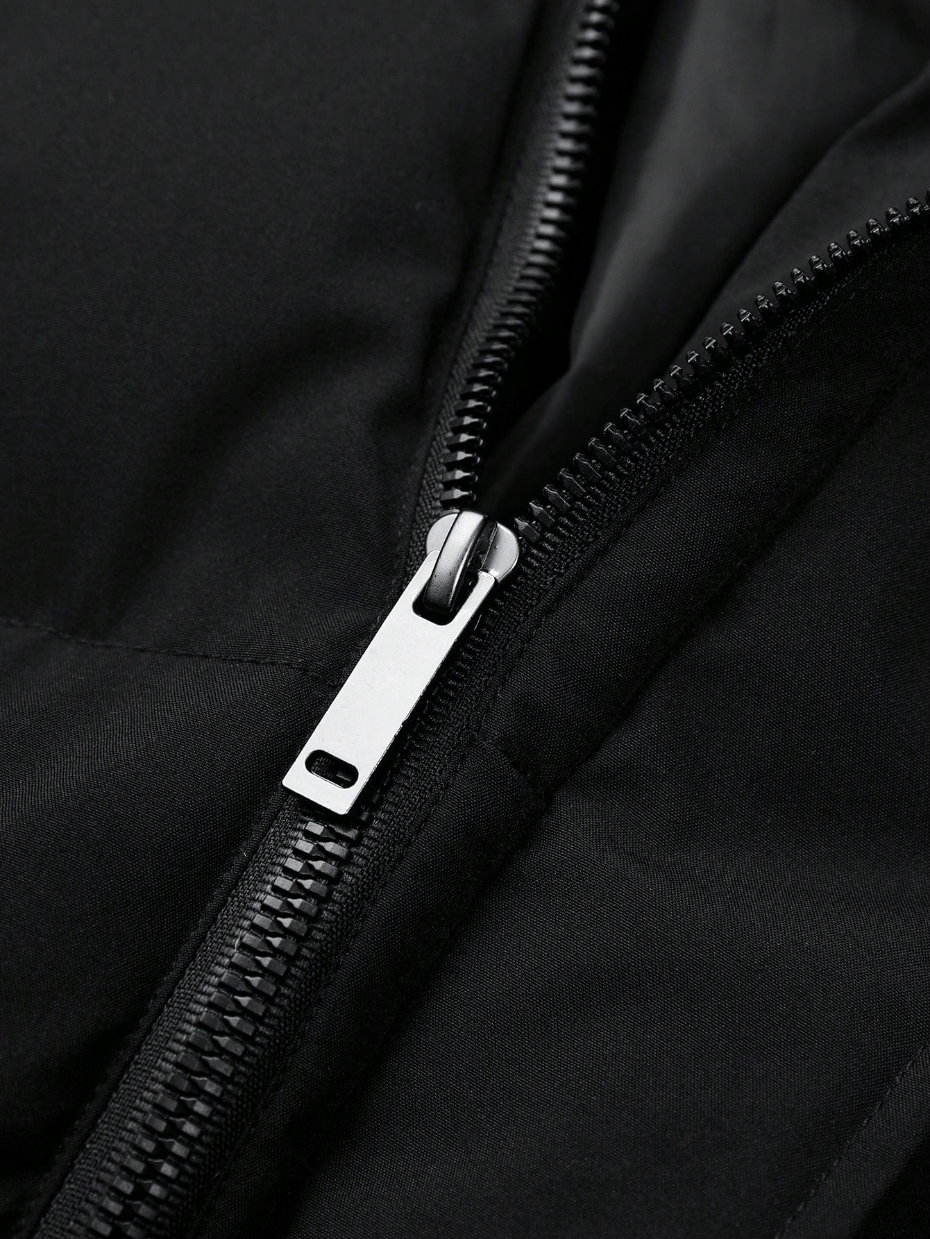 Men Black Hooded Puffer Winter Coats Jacket