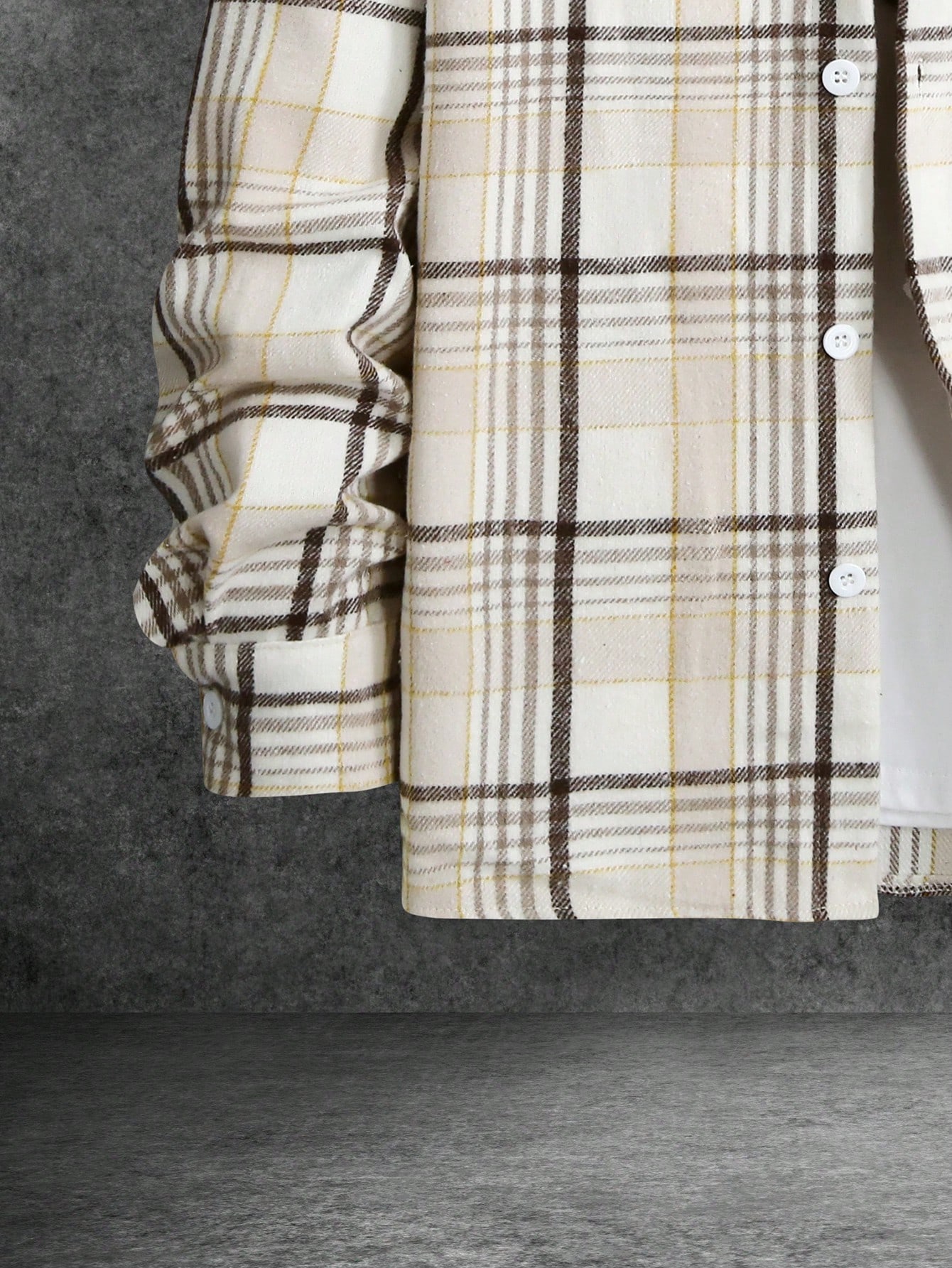 Vintage Spring Autumn Casual Plaid Fashion Shacket For Men