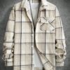 Manfinity Homme Mens Spring Autumn Casual Plaid Fashion Urban Shacket main 4