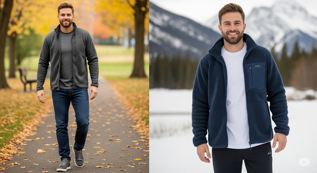 Fleece Zip Jacket Men – Comfort and Convenience for Guys